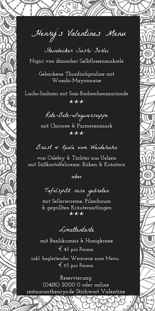 Menü_Restaurant und Catering Henry´s_Nordheide_Bild_3