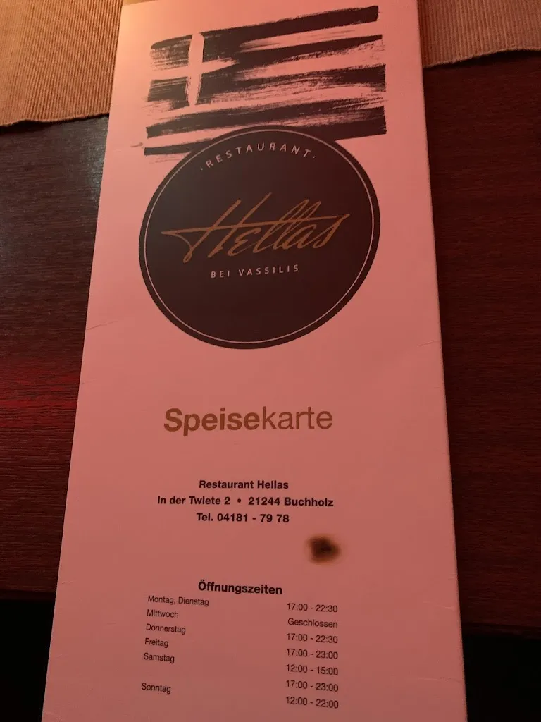 Menu_Restaurant Hellas - bei Vassilis_Nordheide_immagine_1