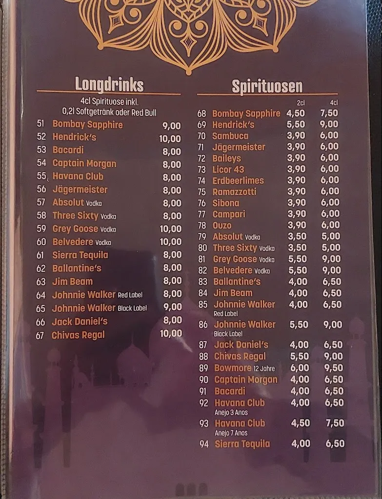 Menu_Taj Mahal_Nordheide_immagine_1