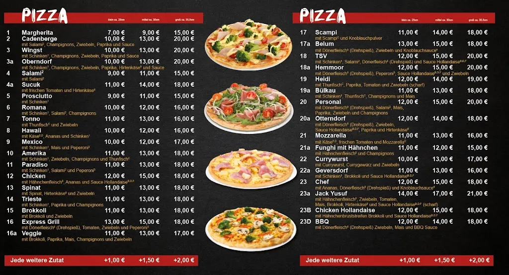 Menu_Express Grill 73 - Pizza, Pasta, Döner & mehr!_Cadenberge_image_1