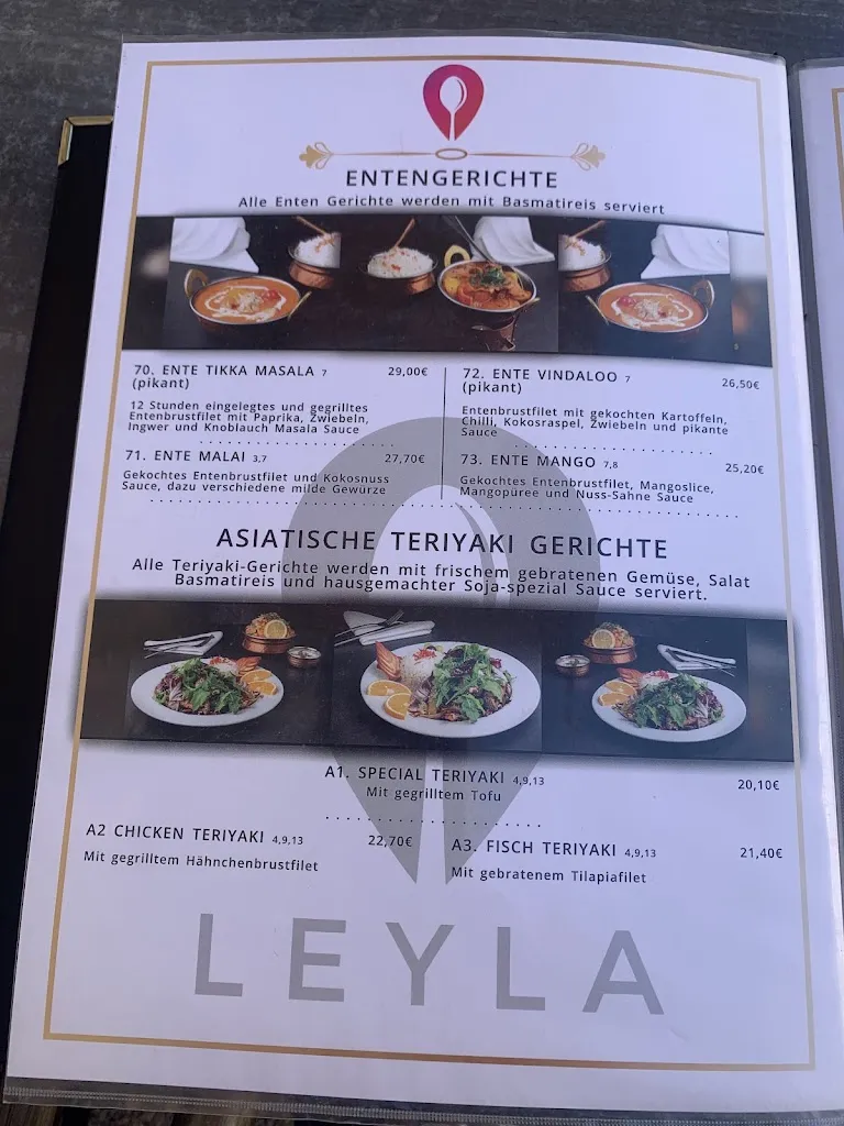 Menü_Leyla South Indian Restaurant_Celle_Bild_3