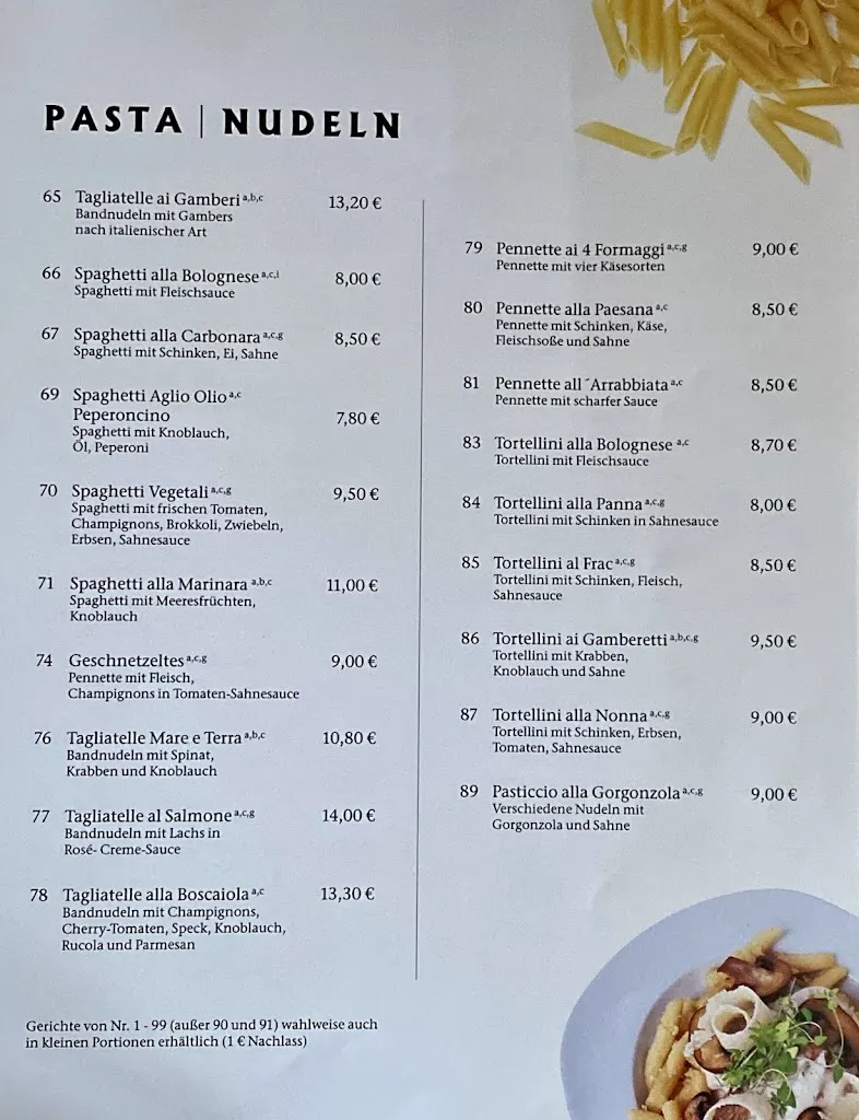 Menu_Ristorante Pizzeria “ il Giardino “_Butjadingen_image_1