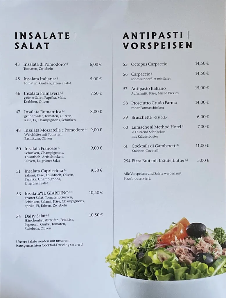 Menu_Ristorante Pizzeria “ il Giardino “_Butjadingen_image_4