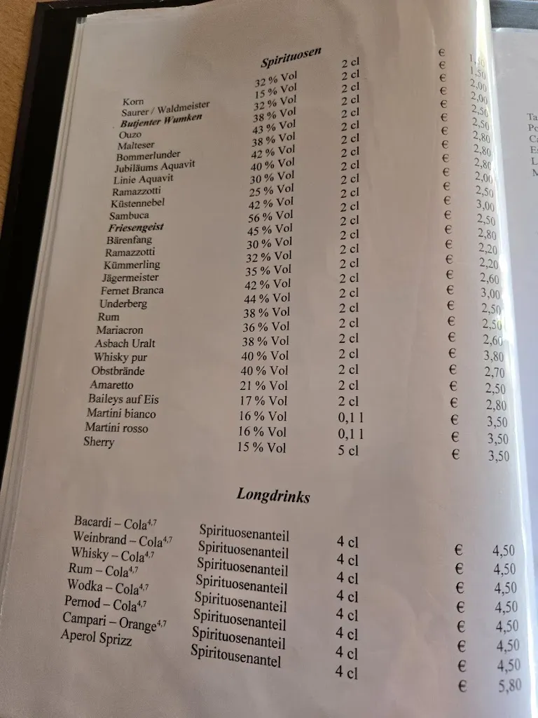 Menu_Restaurant Zur Nordseeklause_Butjadingen_immagine_4