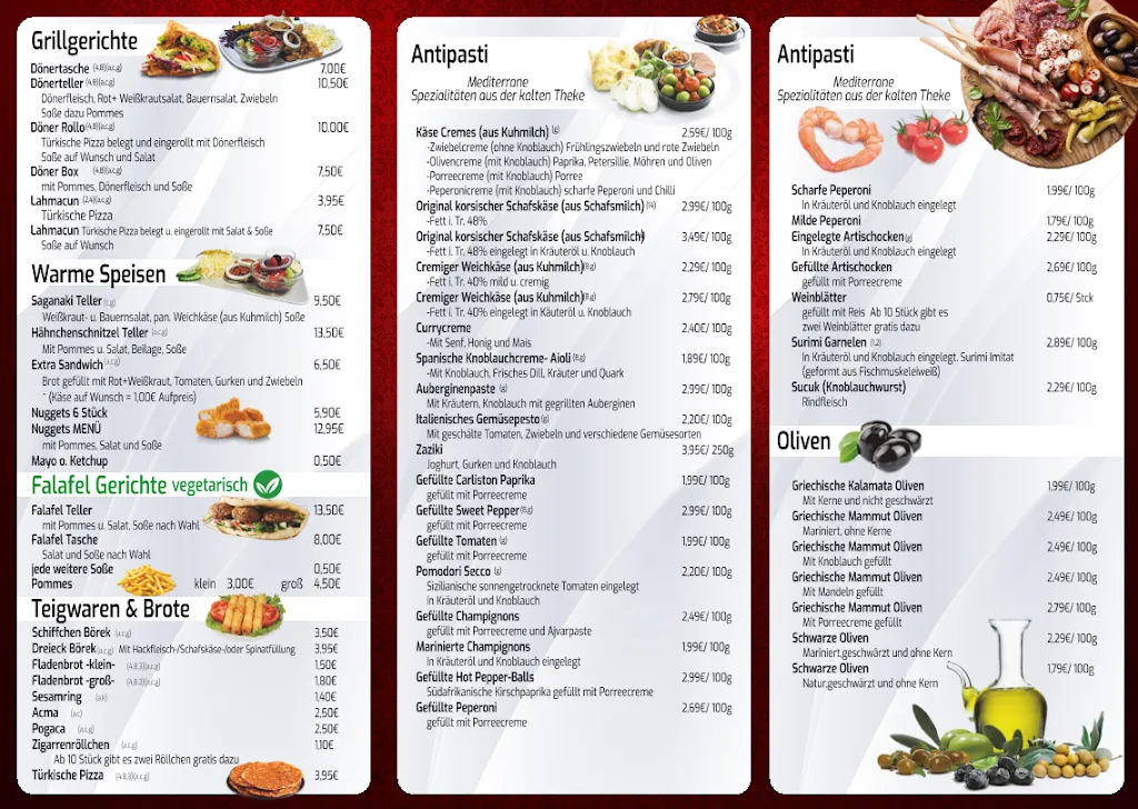 Menu_BaBa´s Südländische Spezialitäten_Butjadingen_immagine_2