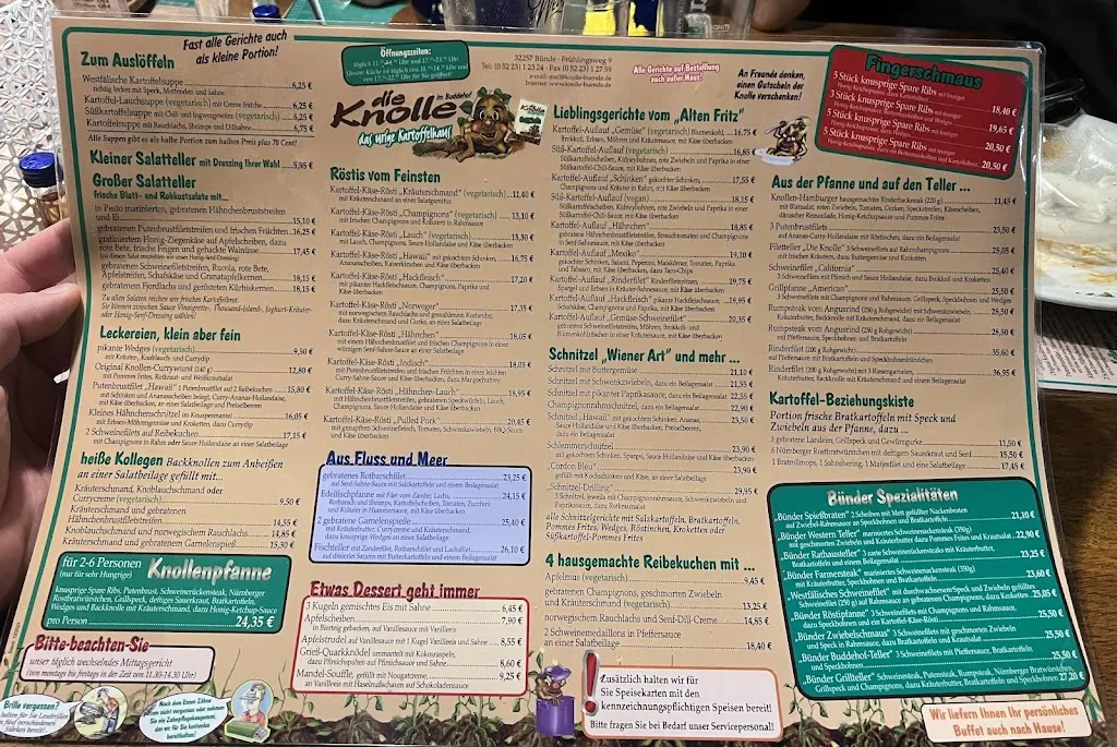 Menu_Die Knolle - Hachmeister & Ernstmeier GbR_Bünde_immagine_1