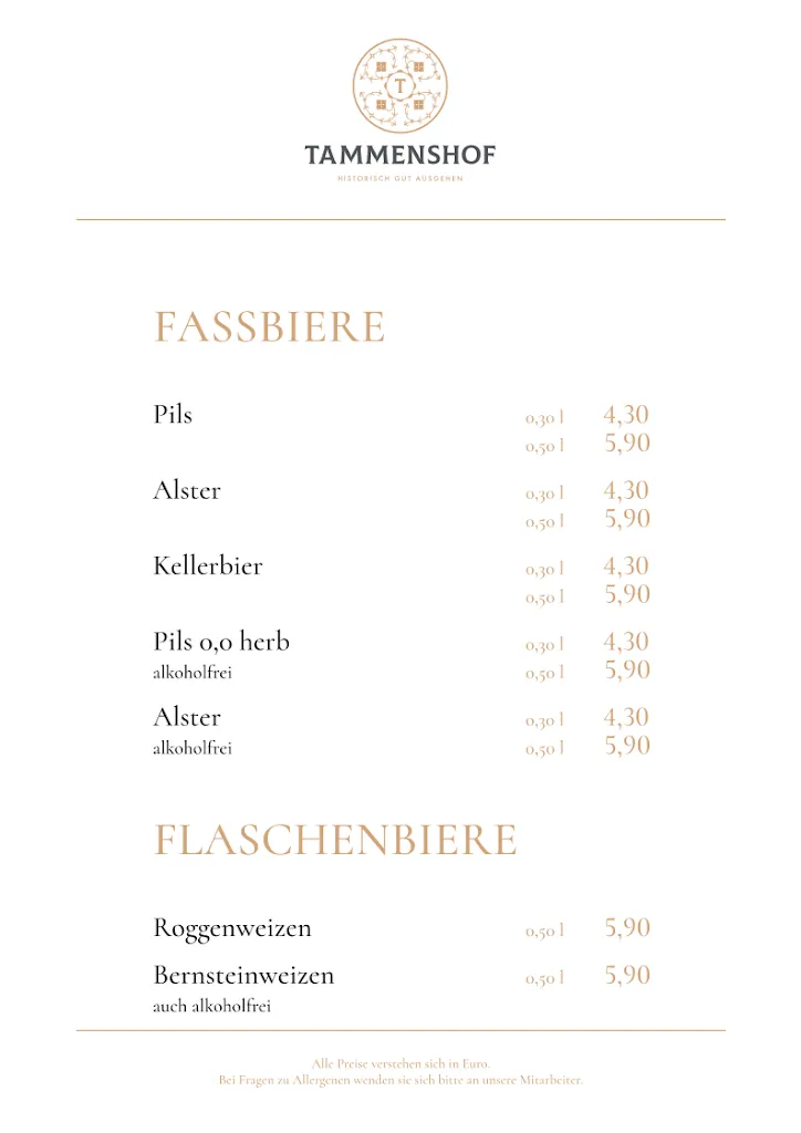 Menu_Restaurant Tammenshof GmbH_Bunde_image_1