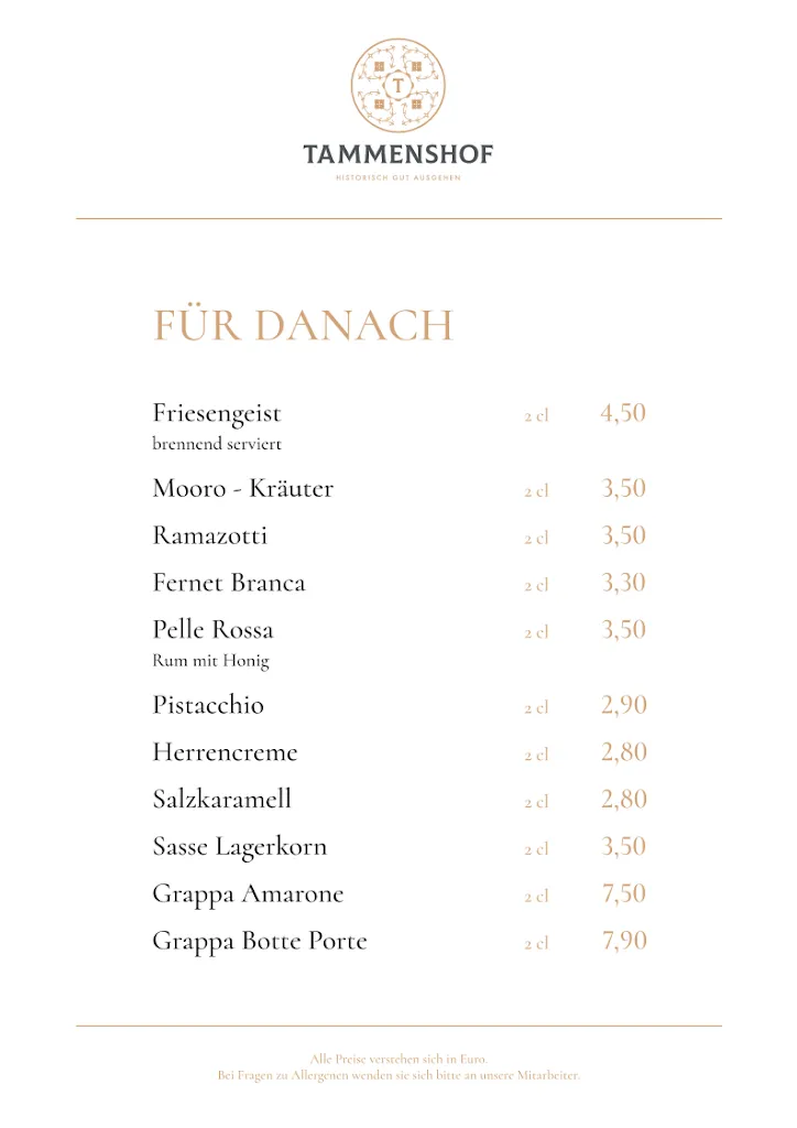 Menu_Restaurant Tammenshof GmbH_Bunde_image_3