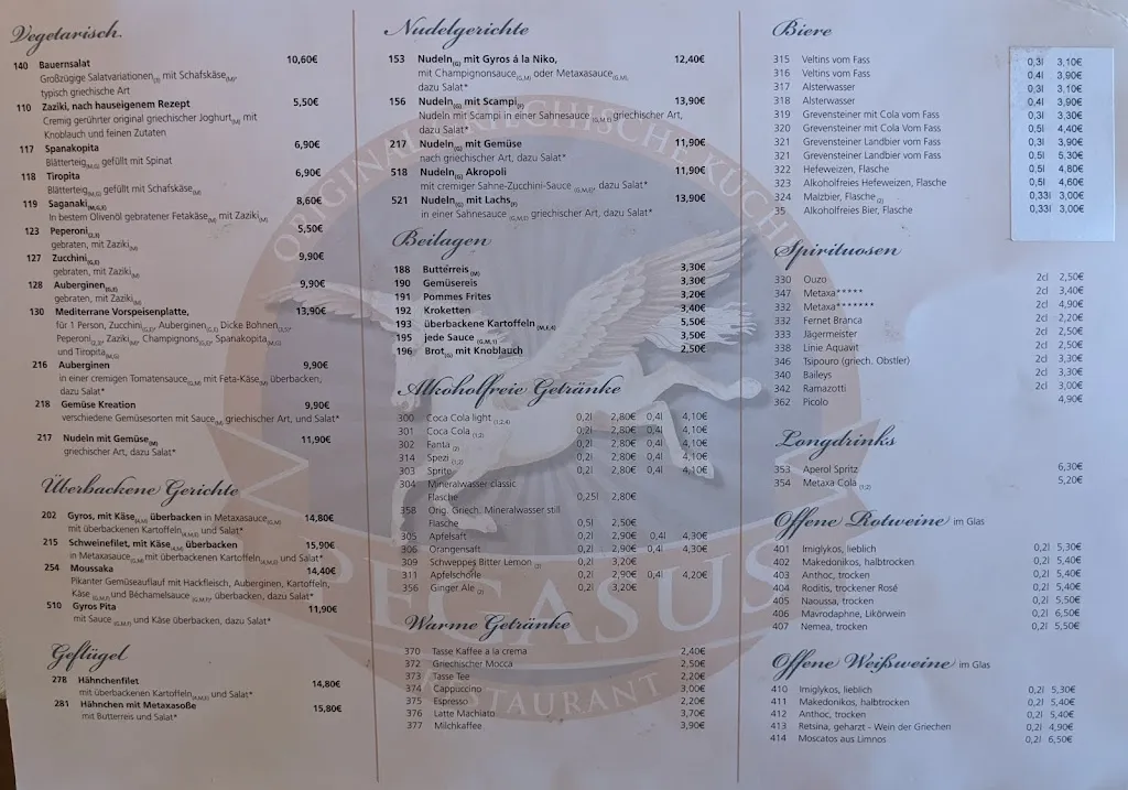 Menu_Restaurant Pegasus_Bünde_image_2