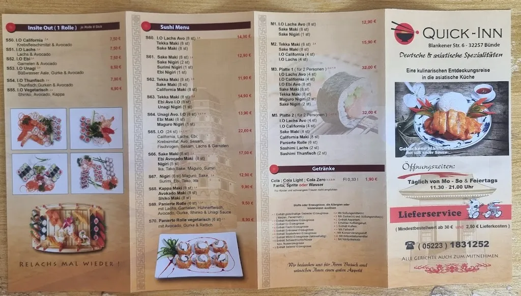 Menu_Quick Inn Bünde_Bünde_image_4