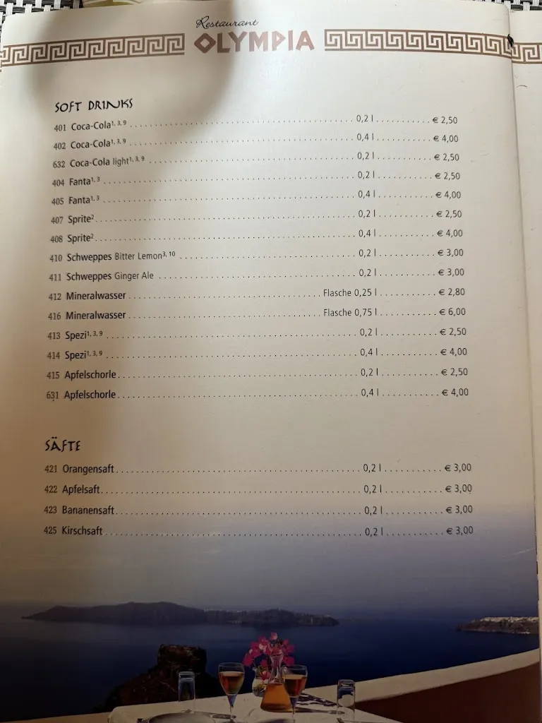 Menu_Restaurant Olympia_Bünde_immagine_2