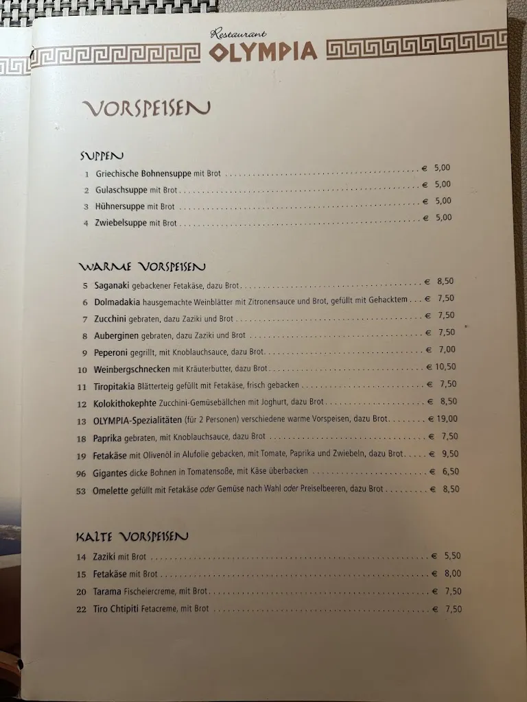 Menu_Restaurant Olympia_Bünde_immagine_4
