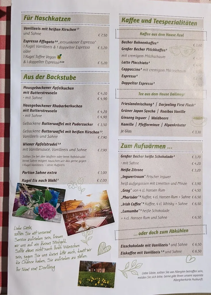 Menu_Dorfkrug im Museumsdorf Ute Schlömer e.Kfr._Cloppenburg_image_1