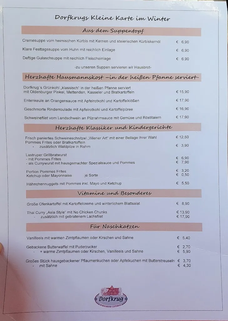 Menu_Dorfkrug im Museumsdorf Ute Schlömer e.Kfr._Cloppenburg_image_4