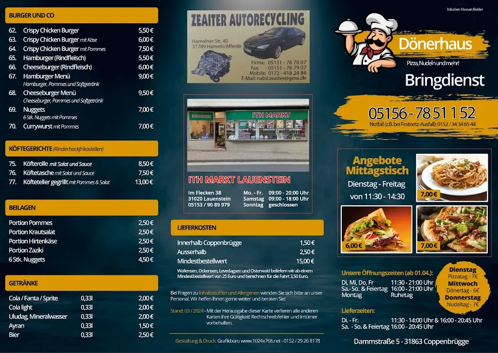 Menu_Döner Haus Coppenbrügge_Coppenbrügge_immagine_2