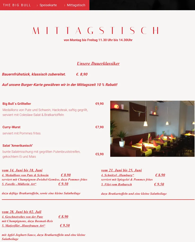 Menu_The Big Bull_Buxtehude_image_2