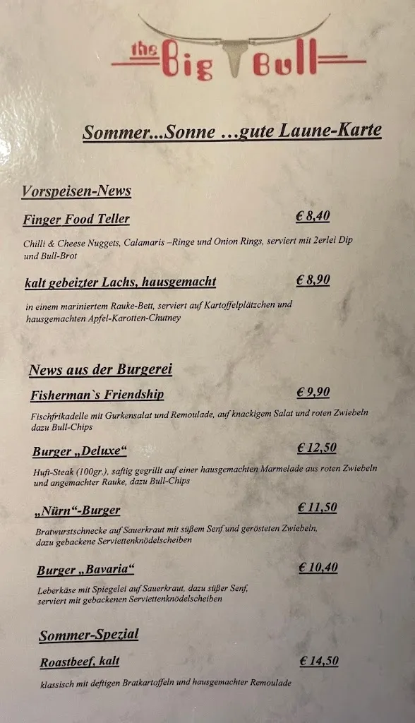 Menu_The Big Bull_Buxtehude_image_3