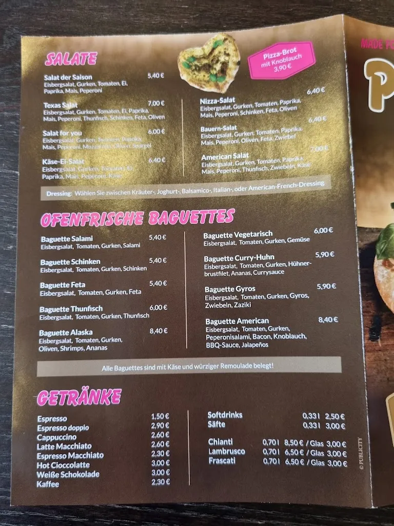 Menu_PiZZA IN Clausthal_Clausthal-Zellerfeld_image_1