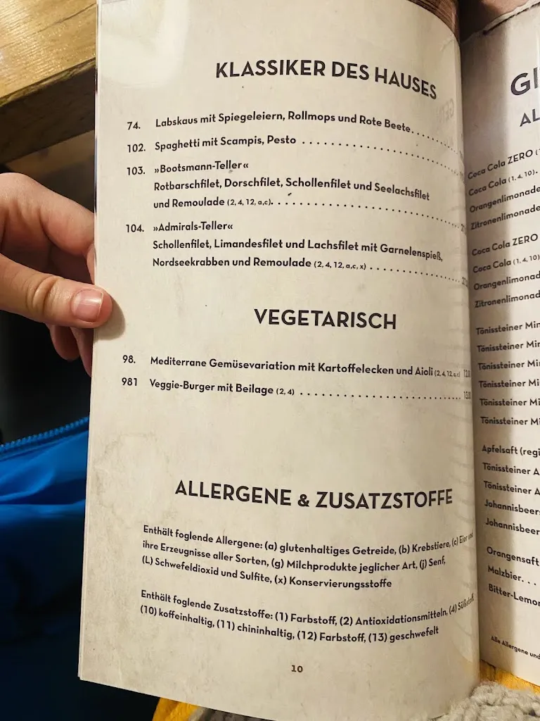 Menu_Die kleine Fischkiste Restaurant_Cuxhaven_immagine_4