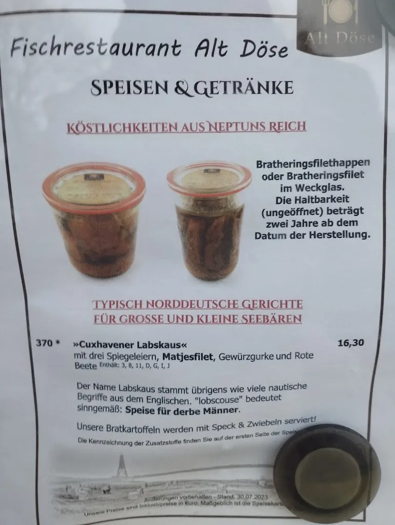 Menu_Fischrestaurant Alt Döse_Cuxhaven_image_3