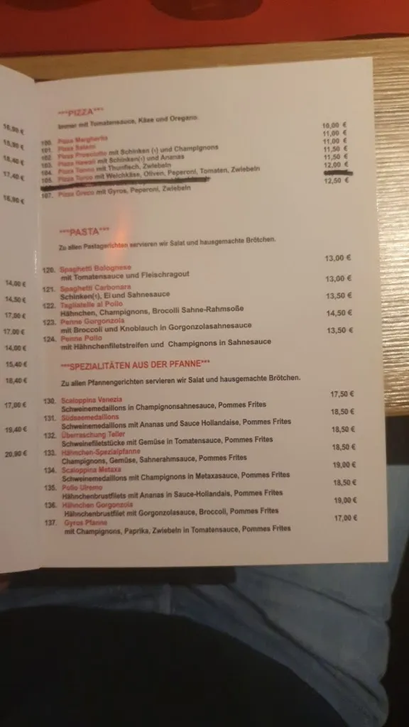 Menu_Matador Restaurant - Bar_Damme_immagine_3