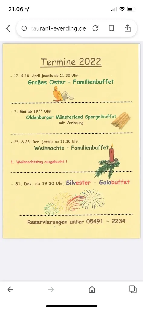 Menu_Gaststätte Everding_Damme_immagine_1