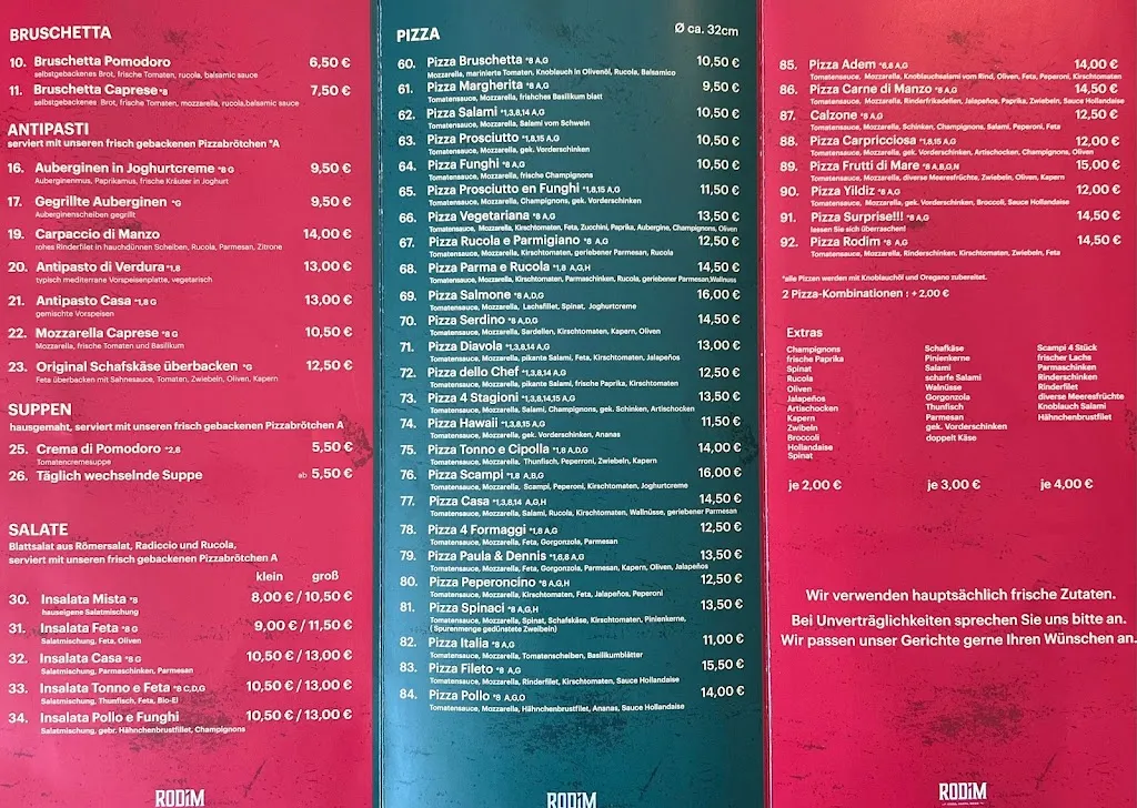 Menu_RODIM - Pizza, Pasta & mehr - Hildesheim_Hildesheim_image_4