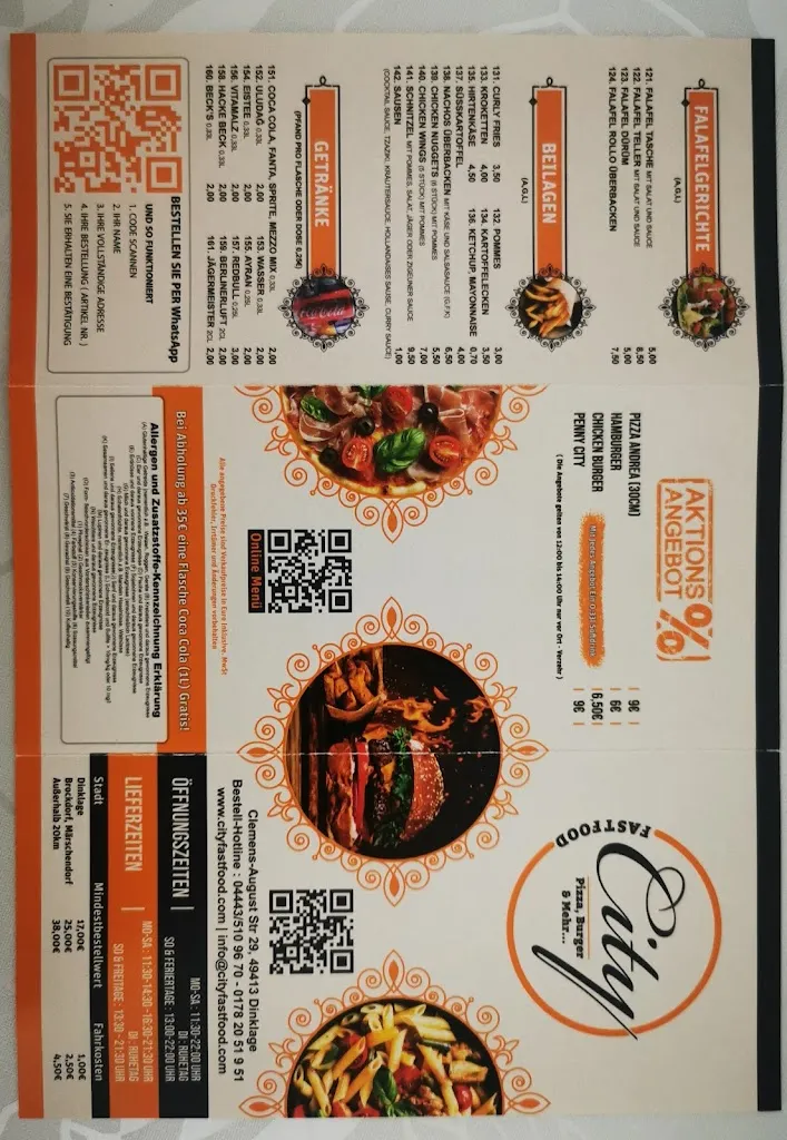 Menu_City Fastfood Originale Steinofen-Pizzen Hausgemachte Burger & mehr_Dinklage_image_2
