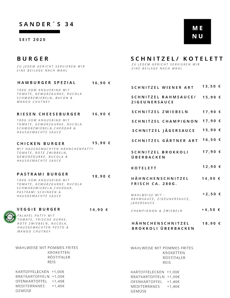 Menü_Sander's 34_Dinklage_Bild_2