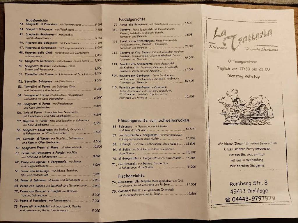 Menu_La Trattoria_Dinklage_image_1