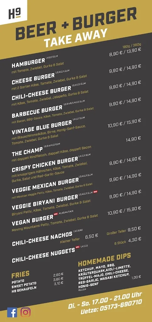 Menu_H9 Beer + Burger_Uetze_image_2