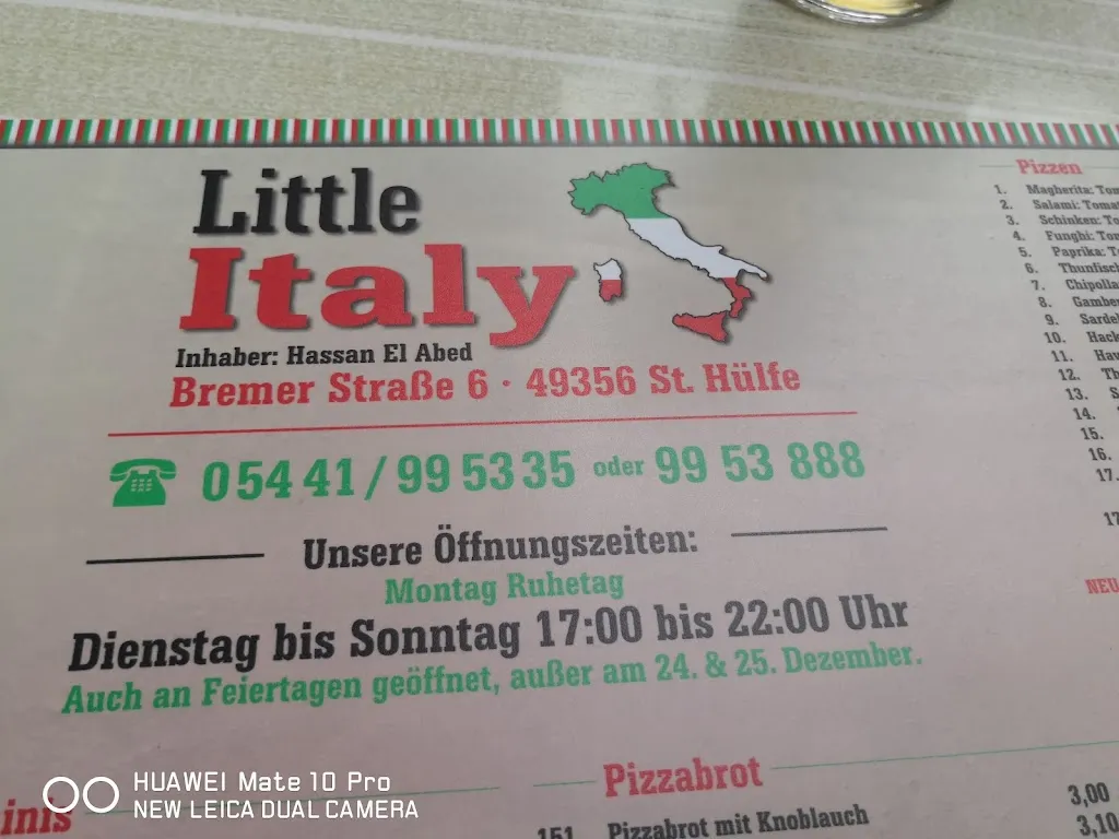 Menu_Pizzeria Little Italy_Diepholz_image_1