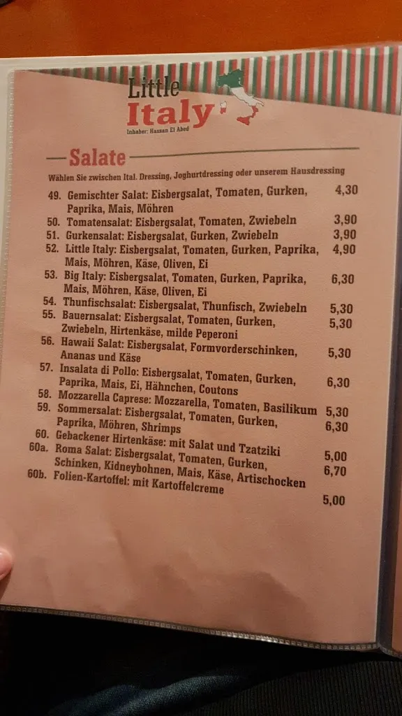 Menu_Pizzeria Little Italy_Diepholz_image_2