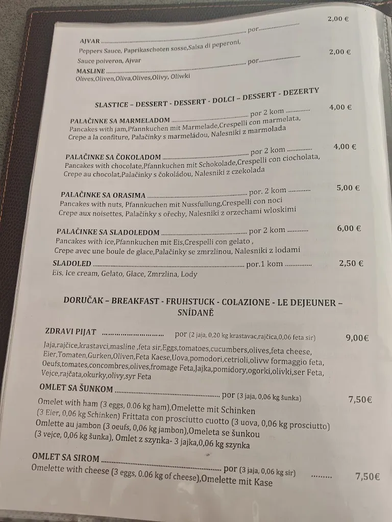 Menu_Restaurant Palma Drage_Croatia_immagine_3