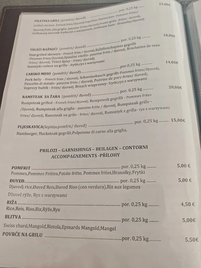 Menu_Restaurant Palma Drage_Croatia_immagine_4