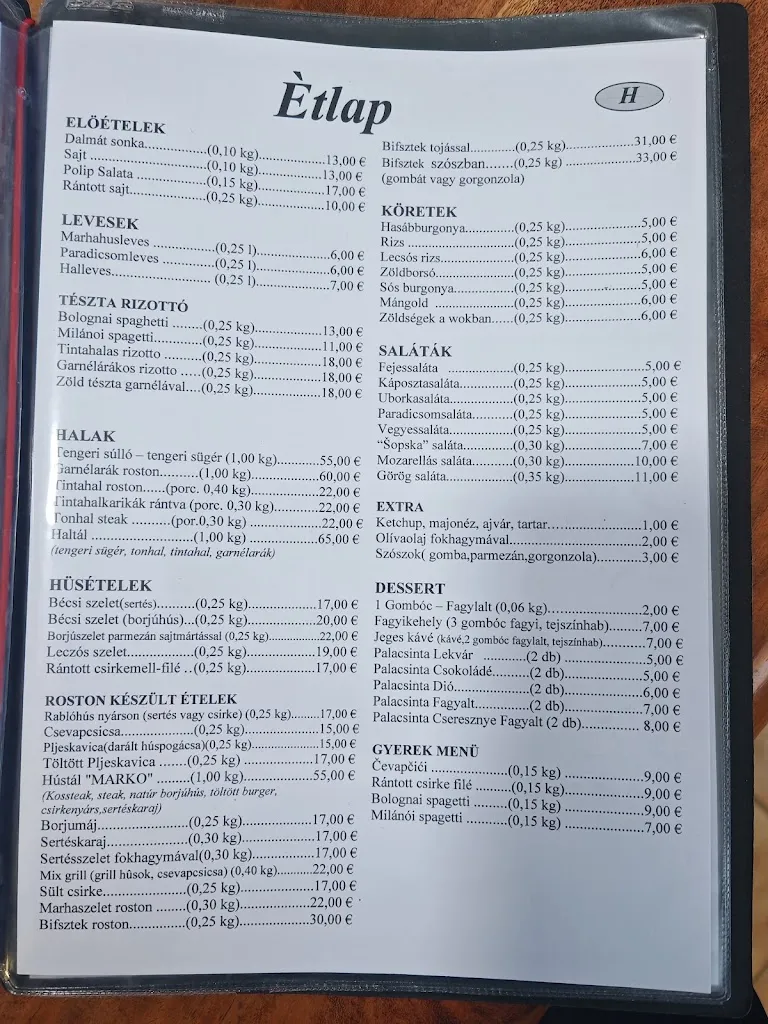 Menu_Restoran Marko_Croatia_image_1