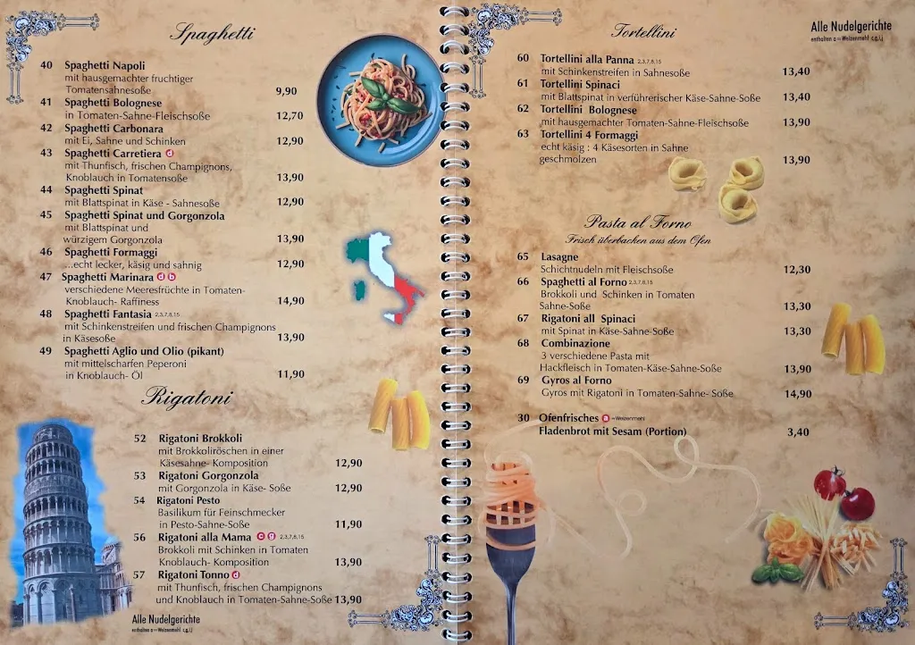 Menu_Ristorante Pizzeria Santa Maria_Dornum_immagine_1