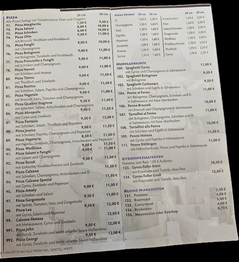 Menu_SANTORINI Dötlingen_Dötlingen_image_1