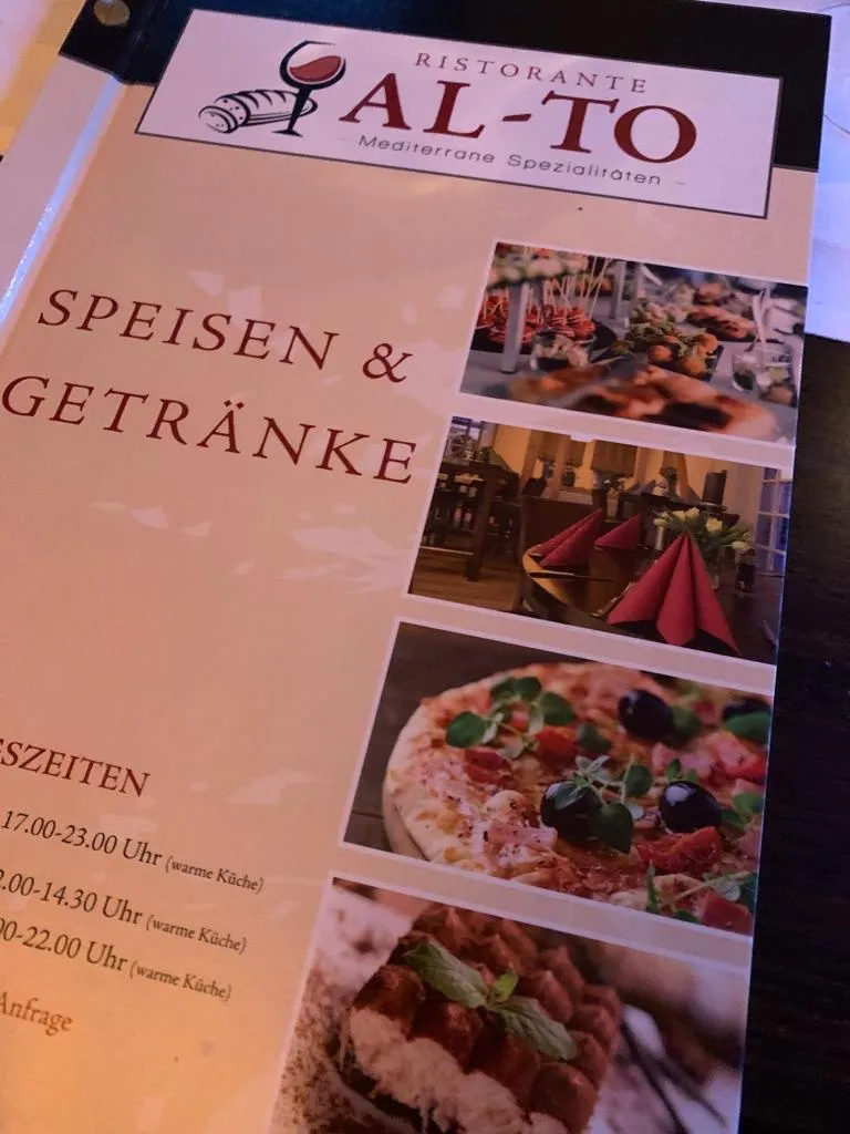 Menu_Ristorante AL-TO GmbH_Wildeshausen_image_1