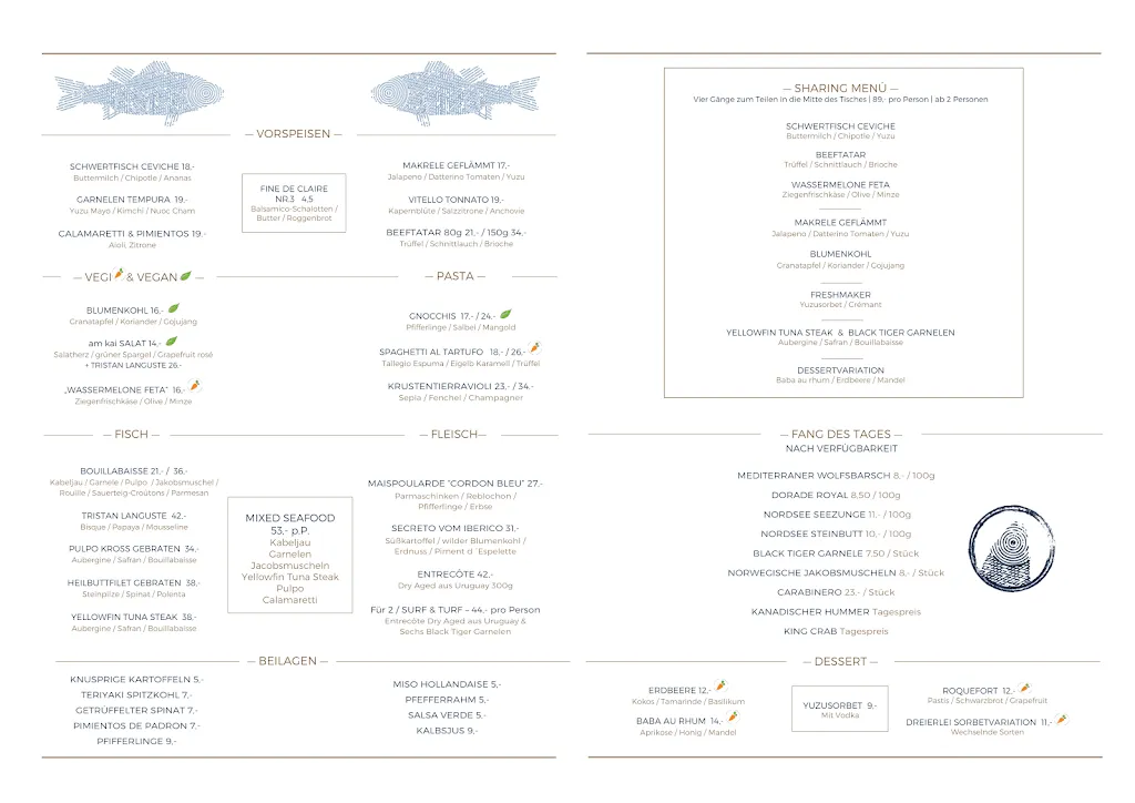 Menu_am kai | restaurant. seafood. drinks. elbblick_Hamburg_image_1
