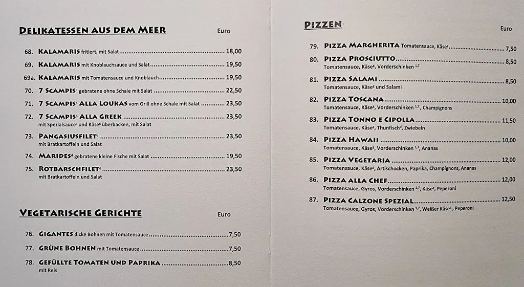 Menu_Restaurant Athen‘s_Edewecht_immagine_2