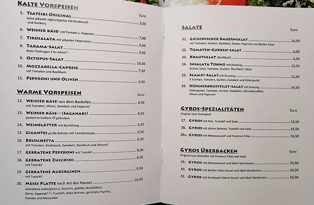 Menu_Restaurant Athen‘s_Edewecht_immagine_3
