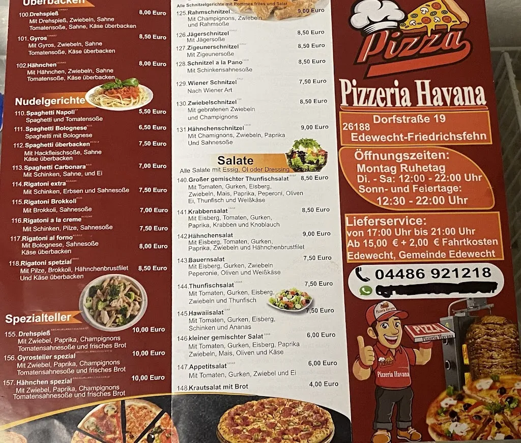 Menu_Pizzeria Havana Edewecht - 10% NUR über unseren App-/Webshop_Edewecht_image_1