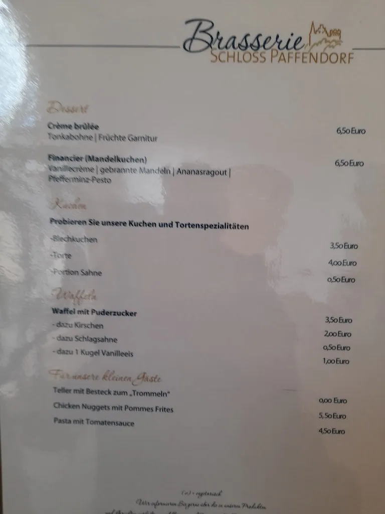 Menu_Brasserie Schloss Paffendorf_Bergheim_image_4
