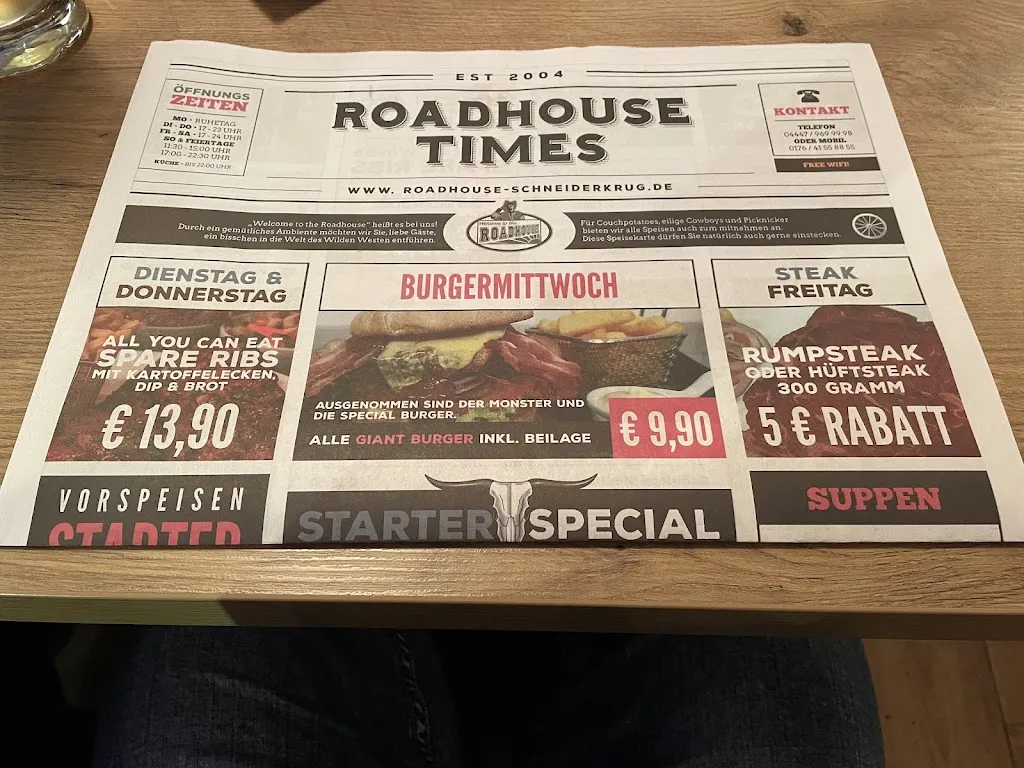 Menu_Roadhouse Schneiderkrug_Emstek_image_2