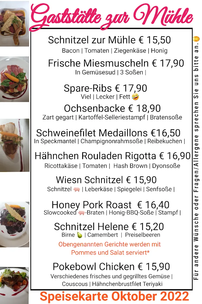 Menu_Gaststätte Zur Mühle Fam. Schwidder_Emsbüren_image_3