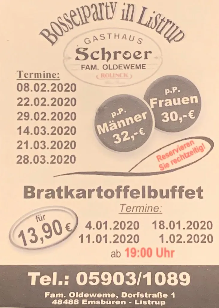Menu_Altes Gasthaus Schröer_Emsbüren_immagine_4