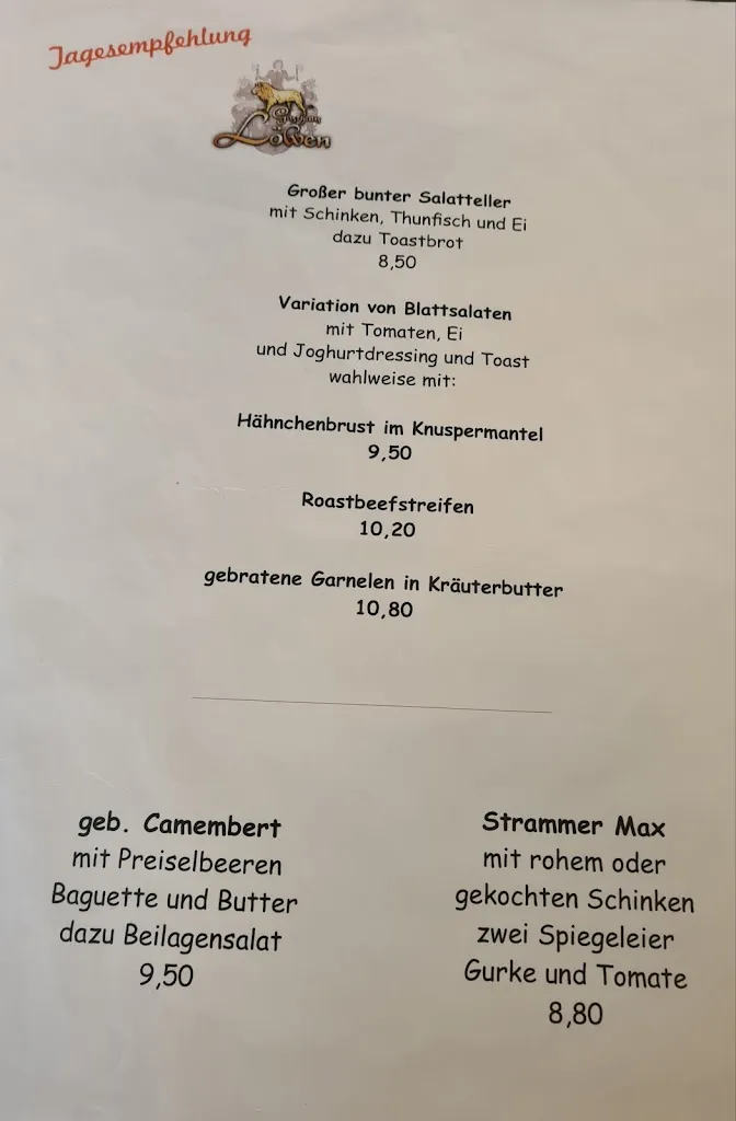 Menu_Zum Löwen - Gasthaus & Hotel_Eschau_image_4
