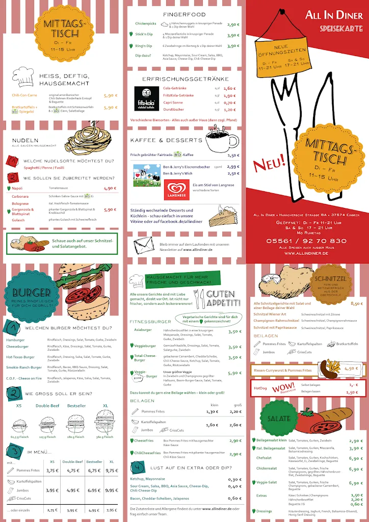 Menu_Rock In Diner_Einbeck_imagen_1