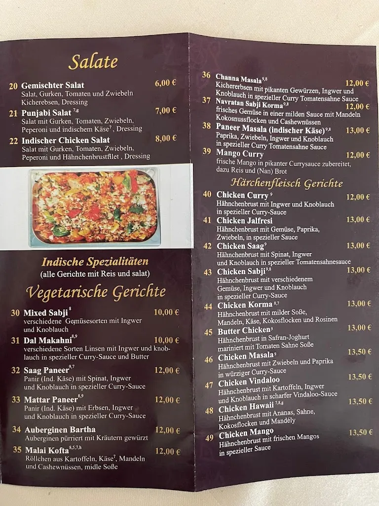 Menü_Taj Mahal_Einbeck_Bild_3